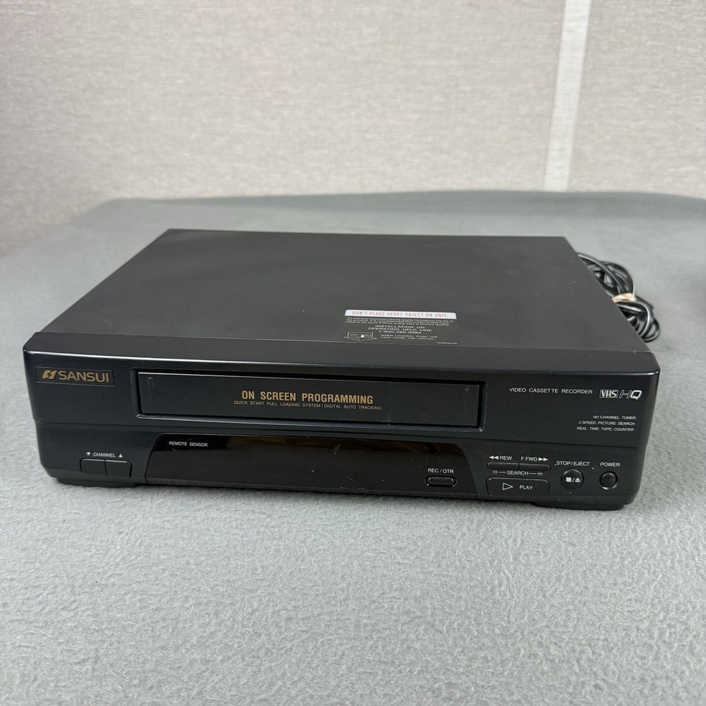 Sansui 4-Head VHS VCR VCR2502A‎  HQ Recorder Player Tested, Working, No Remote
